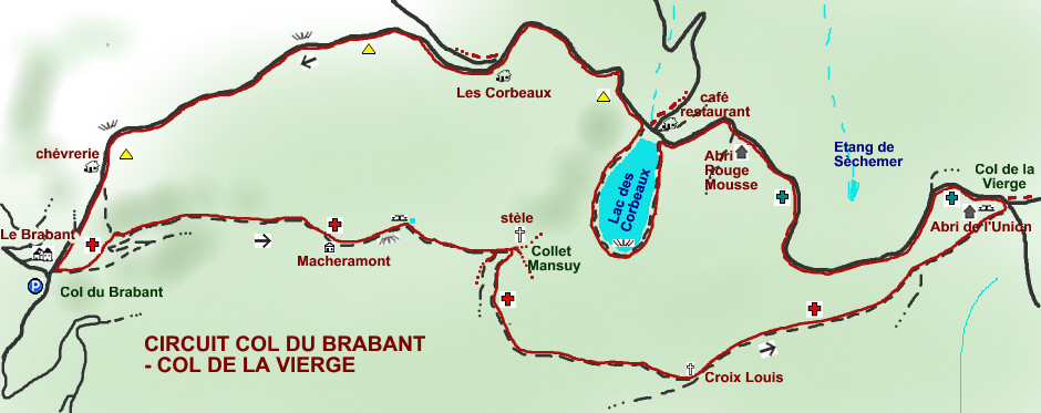 Circuit randonnée Vosges Ermitage Rochelotte