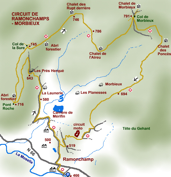 Circuit randonnée Vosges Ermitage Rochelotte