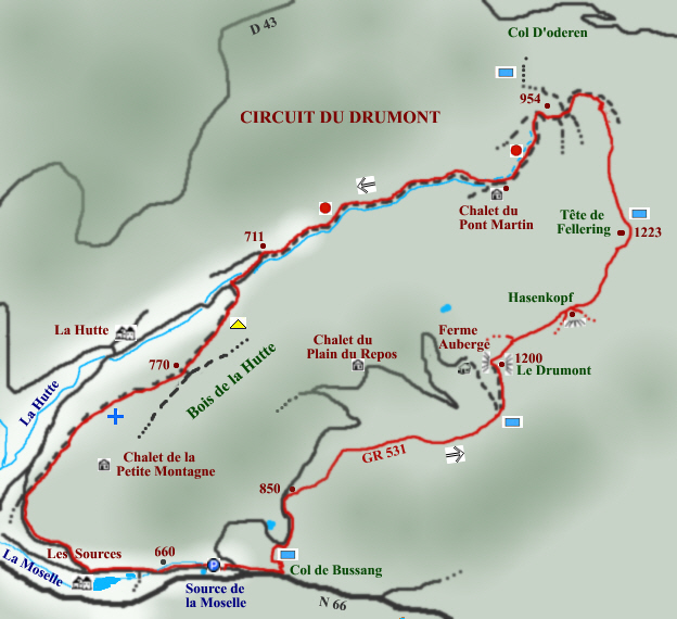 Circuit randonnée Vosges Ermitage Rochelotte