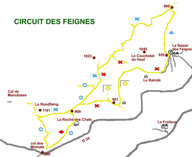 Circuit randonnée Vosges Ermitage Rochelotte
