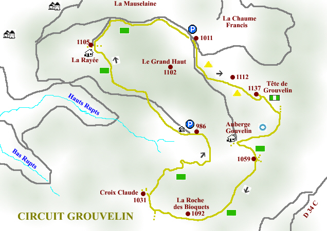 Circuit randonnée Vosges Ermitage Rochelotte