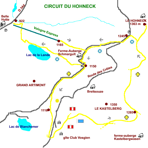 Circuit randonnée Vosges Ermitage Rochelotte